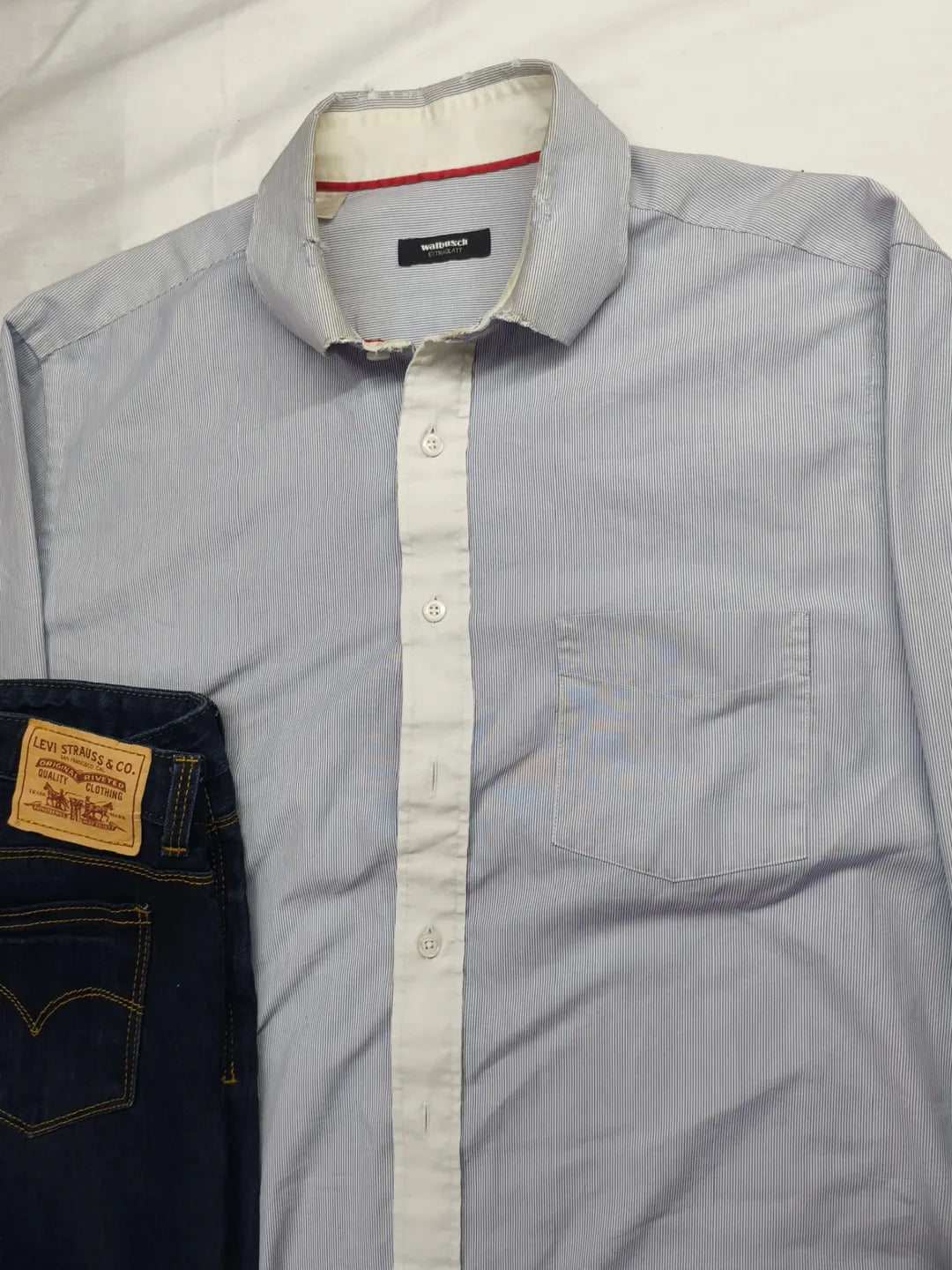 Blue strip line shirt