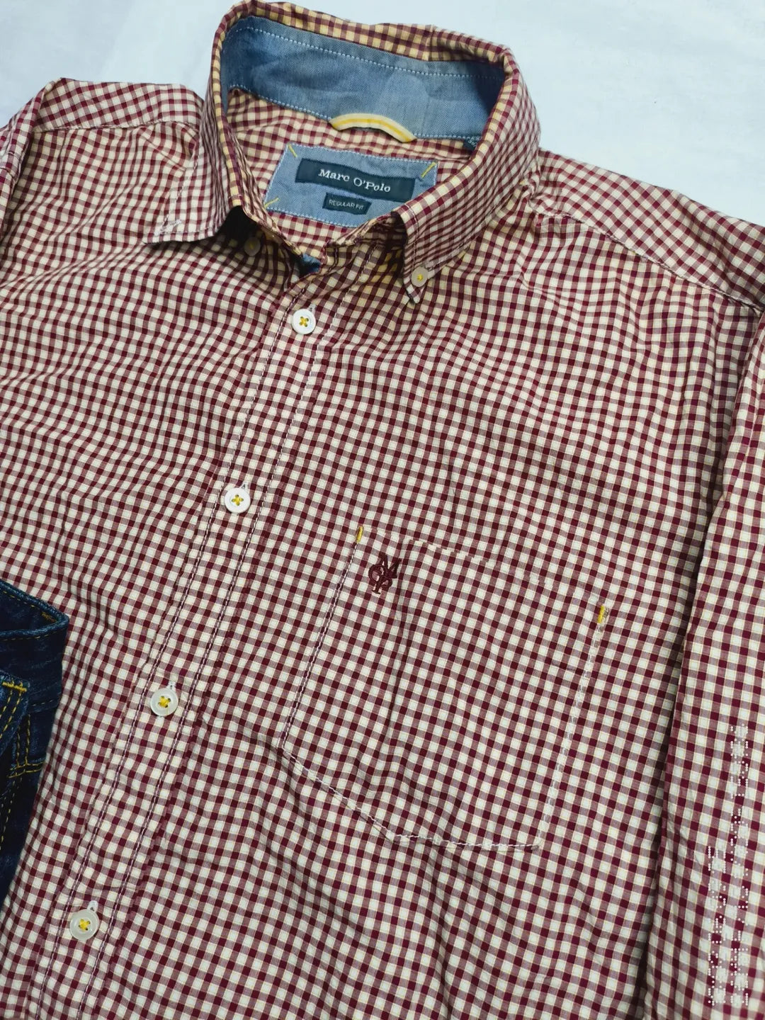 Red strip line shirt