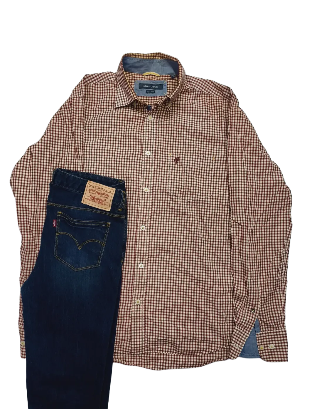 Red strip line shirt