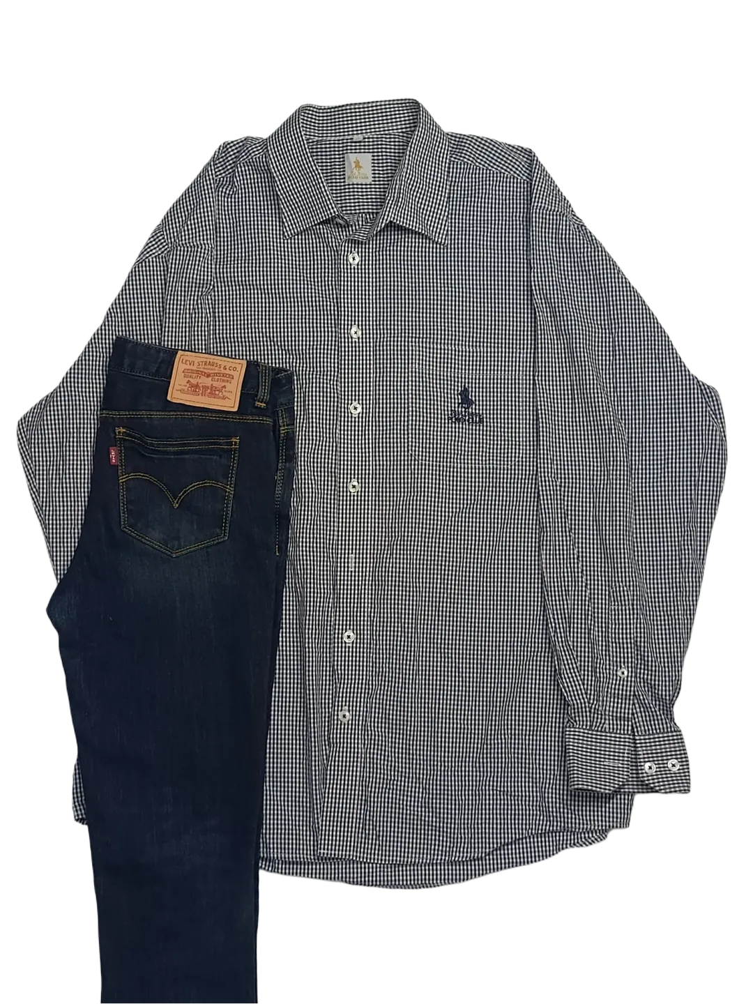 Black and White checked Shirt