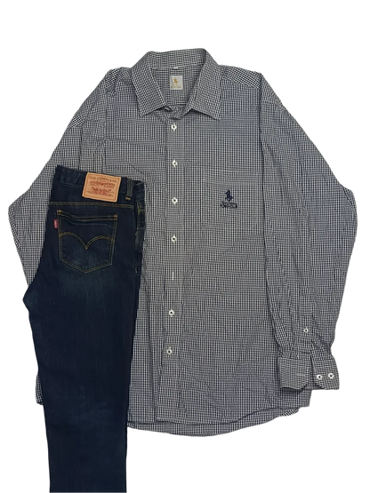 Black and White checked Shirt